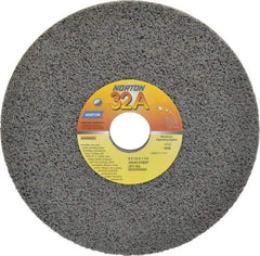 Norton - 8" Diam x 1-1/4" Hole x 1/2" Thick, G Hardness, 46 Grit Surface Grinding Wheel - Aluminum Oxide, Type 1, Coarse Grade, 3,105 Max RPM, Vitrified Bond, No Recess - A1 Tooling