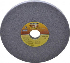 Norton - 8" Diam x 1-1/4" Hole x 1/2" Thick, J Hardness, 46 Grit Surface Grinding Wheel - Aluminum Oxide, Type 1, Coarse Grade, 3,600 Max RPM, Vitrified Bond, No Recess - A1 Tooling