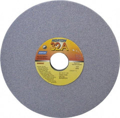 Norton - 8" Diam x 1-1/4" Hole x 1/2" Thick, H Hardness, 60 Grit Surface Grinding Wheel - Aluminum Oxide, Type 1, Medium Grade, 3,600 Max RPM, Vitrified Bond, No Recess - A1 Tooling