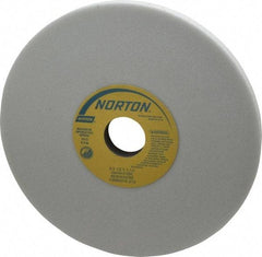 Norton - 8" Diam x 1-1/4" Hole x 1/2" Thick, K Hardness, 46 Grit Surface Grinding Wheel - Aluminum Oxide, Type 1, Coarse Grade, 3,600 Max RPM, Vitrified Bond, No Recess - A1 Tooling