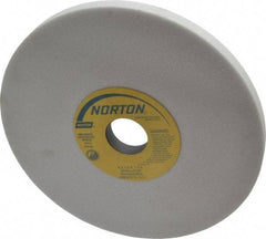 Norton - 8" Diam x 1-1/4" Hole x 1/2" Thick, J Hardness, 60 Grit Surface Grinding Wheel - Aluminum Oxide, Type 1, Medium Grade, 3,600 Max RPM, Vitrified Bond, No Recess - A1 Tooling