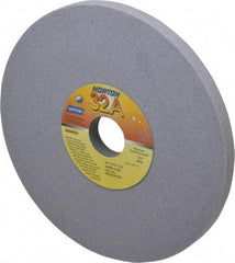 Norton - 8" Diam x 1-1/4" Hole x 1/2" Thick, J Hardness, 80 Grit Surface Grinding Wheel - Aluminum Oxide, Type 1, Medium Grade, 3,600 Max RPM, Vitrified Bond, No Recess - A1 Tooling