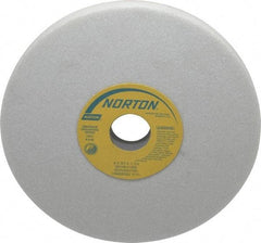 Norton - 8" Diam x 1-1/4" Hole x 3/4" Thick, K Hardness, 46 Grit Surface Grinding Wheel - Aluminum Oxide, Type 1, Coarse Grade, 3,600 Max RPM, Vitrified Bond, No Recess - A1 Tooling