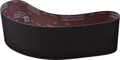 Norton - 6" Wide x 48" OAL, 40 Grit, Aluminum Oxide Abrasive Belt - Aluminum Oxide, Coarse, Coated, X Weighted Cloth Backing, Series R228 - A1 Tooling