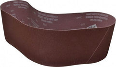 Norton - 6" Wide x 48" OAL, 100 Grit, Aluminum Oxide Abrasive Belt - Aluminum Oxide, Fine, Coated, X Weighted Cloth Backing, Series R228 - A1 Tooling