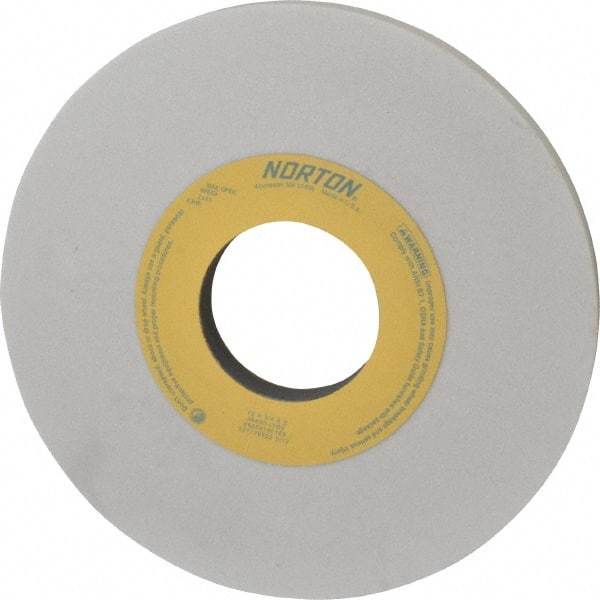 Norton - 10" Diam x 3" Hole x 3/4" Thick, I Hardness, 60 Grit Surface Grinding Wheel - Aluminum Oxide, Type 1, Medium Grade, 2,485 Max RPM, Vitrified Bond, No Recess - A1 Tooling