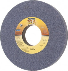 Norton - 10" Diam x 3" Hole x 1" Thick, L Hardness, 60 Grit Surface Grinding Wheel - Aluminum Oxide, Type 1, Medium Grade, 2,485 Max RPM, Vitrified Bond, No Recess - A1 Tooling