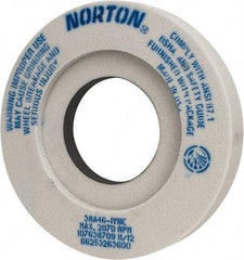 Norton - 12" Diam x 5" Hole x 2" Thick, I Hardness, 46 Grit Surface Grinding Wheel - Aluminum Oxide, Type 7, Coarse Grade, 2,070 Max RPM, Vitrified Bond, Two-Side Recess - A1 Tooling