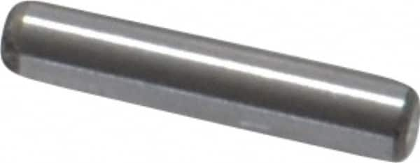 Value Collection - 1/16" Diam x 5/16" Pin Length Grade 8 Alloy Steel Standard Dowel Pin - C 50-58 Hardness, 800 Lb Breaking Strength, 1 Beveled & 1 Rounded End - A1 Tooling