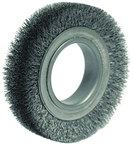 4-1/2" Diameter - 2" Arbor Hole - Crimped Steel Wire Straight Nylox Wheel - A1 Tooling