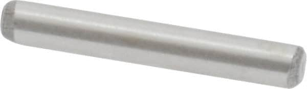 Value Collection - 3/32" Diam x 5/8" Pin Length Grade 8 Alloy Steel Standard Dowel Pin - C 50-58 Hardness, 1,800 Lb Breaking Strength, 1 Beveled & 1 Rounded End - A1 Tooling