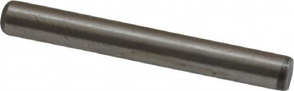 Value Collection - 1/8" Diam x 1" Pin Length Grade 8 Alloy Steel Standard Dowel Pin - C 50-58 Hardness, 3,200 Lb Breaking Strength, 1 Beveled & 1 Rounded End - A1 Tooling