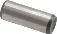 Value Collection - 3/16" Diam x 1/2" Pin Length Grade 8 Alloy Steel Standard Dowel Pin - C 50-58 Hardness, 7,200 Lb Breaking Strength, 1 Beveled & 1 Rounded End - A1 Tooling