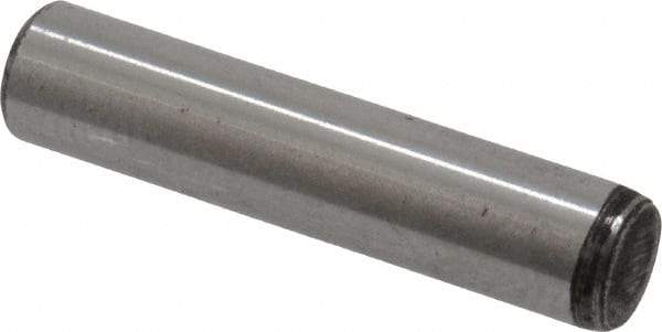 Value Collection - 3/16" Diam x 7/8" Pin Length Grade 8 Alloy Steel Standard Dowel Pin - C 50-58 Hardness, 7,200 Lb Breaking Strength, 1 Beveled & 1 Rounded End - A1 Tooling