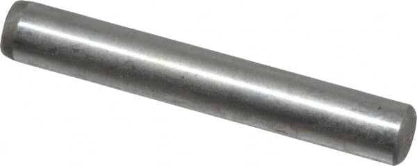 Value Collection - 3/16" Diam x 1-1/4" Pin Length Grade 8 Alloy Steel Standard Dowel Pin - C 50-58 Hardness, 7,200 Lb Breaking Strength, 1 Beveled & 1 Rounded End - A1 Tooling