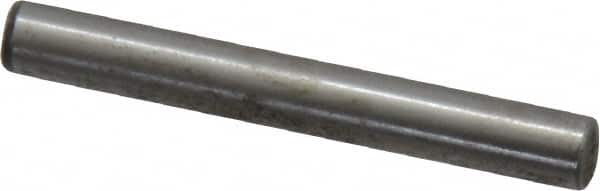 Value Collection - 3/16" Diam x 1-1/2" Pin Length Grade 8 Alloy Steel Standard Dowel Pin - C 50-58 Hardness, 7,200 Lb Breaking Strength, 1 Beveled & 1 Rounded End - A1 Tooling