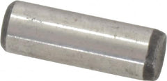 Value Collection - 1/4" Diam x 3/4" Pin Length Grade 8 Alloy Steel Standard Dowel Pin - C 50-58 Hardness, 12,800 Lb Breaking Strength, 1 Beveled & 1 Rounded End - A1 Tooling