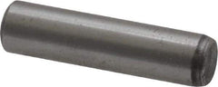 Value Collection - 1/4" Diam x 1" Pin Length Grade 8 Alloy Steel Standard Dowel Pin - C 50-58 Hardness, 12,800 Lb Breaking Strength, 1 Beveled & 1 Rounded End - A1 Tooling