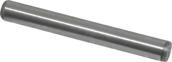 Value Collection - 1/4" Diam x 2" Pin Length Grade 8 Alloy Steel Standard Dowel Pin - C 50-58 Hardness, 12,800 Lb Breaking Strength, 1 Beveled & 1 Rounded End - A1 Tooling