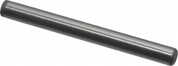 Value Collection - 1/4" Diam x 2-1/2" Pin Length Grade 8 Alloy Steel Standard Dowel Pin - C 50-58 Hardness, 12,800 Lb Breaking Strength, 1 Beveled & 1 Rounded End - A1 Tooling