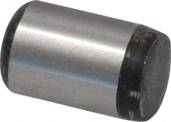 Value Collection - 5/16" Diam x 1/2" Pin Length Grade 8 Alloy Steel Standard Dowel Pin - C 50-58 Hardness, 20,000 Lb Breaking Strength, 1 Beveled & 1 Rounded End - A1 Tooling