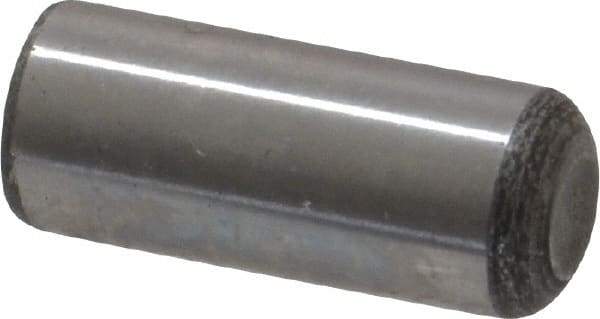 Value Collection - 5/16" Diam x 3/4" Pin Length Grade 8 Alloy Steel Standard Dowel Pin - C 50-58 Hardness, 20,000 Lb Breaking Strength, 1 Beveled & 1 Rounded End - A1 Tooling