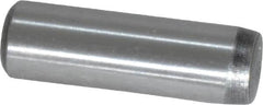 Value Collection - 5/16" Diam x 1" Pin Length Grade 8 Alloy Steel Standard Dowel Pin - C 50-58 Hardness, 20,000 Lb Breaking Strength, 1 Beveled & 1 Rounded End - A1 Tooling