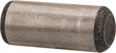 Value Collection - 3/8" Diam x 7/8" Pin Length Grade 8 Alloy Steel Standard Dowel Pin - C 50-58 Hardness, 28,700 Lb Breaking Strength, 1 Beveled & 1 Rounded End - A1 Tooling