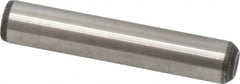 Value Collection - 3/8" Diam x 2" Pin Length Grade 8 Alloy Steel Standard Dowel Pin - C 50-58 Hardness, 28,700 Lb Breaking Strength, 1 Beveled & 1 Rounded End - A1 Tooling