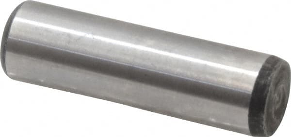 Value Collection - 7/16" Diam x 1-1/2" Pin Length Grade 8 Alloy Steel Standard Dowel Pin - C 50-58 Hardness, 39,100 Lb Breaking Strength, 1 Beveled & 1 Rounded End - A1 Tooling