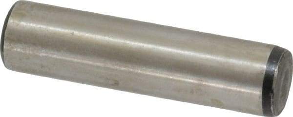 Value Collection - 7/16" Diam x 1-3/4" Pin Length Grade 8 Alloy Steel Standard Dowel Pin - C 50-58 Hardness, 39,100 Lb Breaking Strength, 1 Beveled & 1 Rounded End - A1 Tooling