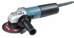 Makita - 4-1/2" Wheel Diam, 2,800 to 10,500 RPM, Corded Angle & Disc Grinder - 5/8-11 Spindle, 120 Volts, 12 Amps - A1 Tooling