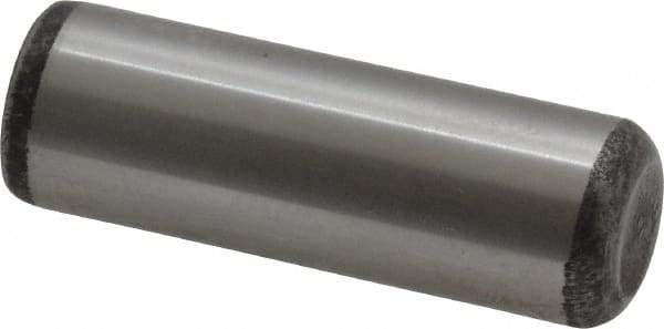 Value Collection - 1/2" Diam x 1-1/2" Pin Length Grade 8 Alloy Steel Standard Dowel Pin - C 50-58 Hardness, 51,000 Lb Breaking Strength, 1 Beveled & 1 Rounded End - A1 Tooling