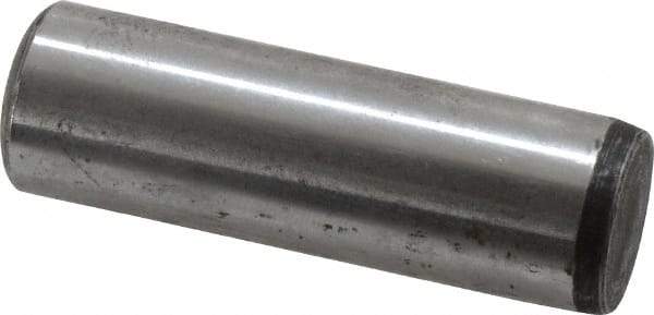 Value Collection - 5/8" Diam x 2" Pin Length Grade 8 Alloy Steel Standard Dowel Pin - C 50-58 Hardness, 79,800 Lb Breaking Strength, 1 Beveled & 1 Rounded End - A1 Tooling