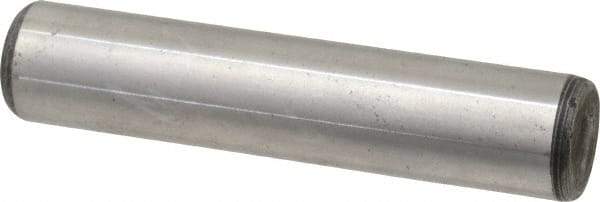 Value Collection - 5/8" Diam x 3" Pin Length Grade 8 Alloy Steel Standard Dowel Pin - C 50-58 Hardness, 79,800 Lb Breaking Strength, 1 Beveled & 1 Rounded End - A1 Tooling