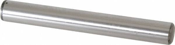 Value Collection - 5/8" Diam x 5" Pin Length Grade 8 Alloy Steel Standard Dowel Pin - C 50-58 Hardness, 79,800 Lb Breaking Strength, 1 Beveled & 1 Rounded End - A1 Tooling