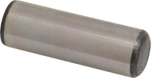 Value Collection - 1" Diam x 3" Pin Length Grade 8 Alloy Steel Standard Dowel Pin - C 50-58 Hardness, 204,000 Lb Breaking Strength, 1 Beveled & 1 Rounded End - A1 Tooling