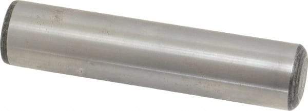 Value Collection - 1" Diam x 4-1/2" Pin Length Grade 8 Alloy Steel Standard Dowel Pin - C 50-58 Hardness, 204,000 Lb Breaking Strength, 1 Beveled & 1 Rounded End - A1 Tooling