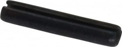 Made in USA - 3/32" Diam x 1/2" Long Slotted Spring Pin - Grade 1070-1090 Alloy Steel, Black Oxide Finish - A1 Tooling