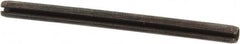 Made in USA - 3/32" Diam x 1-3/8" Long Slotted Spring Pin - Grade 1070-1090 Alloy Steel, Black Oxide Finish - A1 Tooling