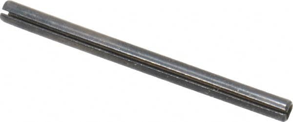 Made in USA - 1/16" Diam x 7/8" Long Slotted Spring Pin - Grade 1070-1090 Alloy Steel, Black Oxide Finish - A1 Tooling