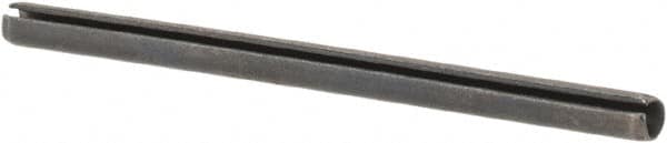 Made in USA - 1/16" Diam x 1" Long Slotted Spring Pin - Grade 1070-1090 Alloy Steel, Black Oxide Finish - A1 Tooling