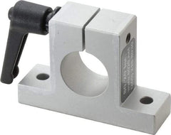 80/20 Inc. - 3 Inch Wide x 2-1/8 Inch High x 7/8 Inch Deep Horizontal Quick Clamp - 1.004 Inch Hole x 0.257 Inch Bolt Hole Diameter - A1 Tooling