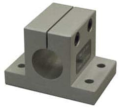 80/20 Inc. - 1 Inch Wide x 2-1/8 Inch High x 3 Inch Deep Double Horizontal Base - 1.004 Inch Hole x 0.257 Inch Bolt Hole Diameter - A1 Tooling