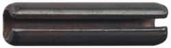 Made in USA - 3/8" Diam x 3-3/4" Long Slotted Spring Pin - Grade 1070-1090 Alloy Steel, Black Oxide Finish - A1 Tooling