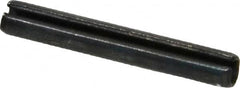 Made in USA - 1/8" Diam x 7/8" Long Slotted Spring Pin - Grade 1070-1090 Alloy Steel, Black Oxide Finish - A1 Tooling