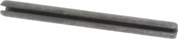 Made in USA - 1/8" Diam x 1-3/8" Long Slotted Spring Pin - Grade 1070-1090 Alloy Steel, Black Oxide Finish - A1 Tooling