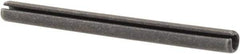 Made in USA - 1/8" Diam x 1-1/2" Long Slotted Spring Pin - Grade 1070-1090 Alloy Steel, Black Oxide Finish - A1 Tooling