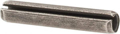 Made in USA - 3/16" Diam x 1" Long Slotted Spring Pin - Grade 1070-1090 Alloy Steel, Black Oxide Finish - A1 Tooling