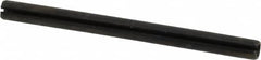 Made in USA - 3/16" Diam x 2-1/2" Long Slotted Spring Pin - Grade 1070-1090 Alloy Steel, Black Oxide Finish - A1 Tooling